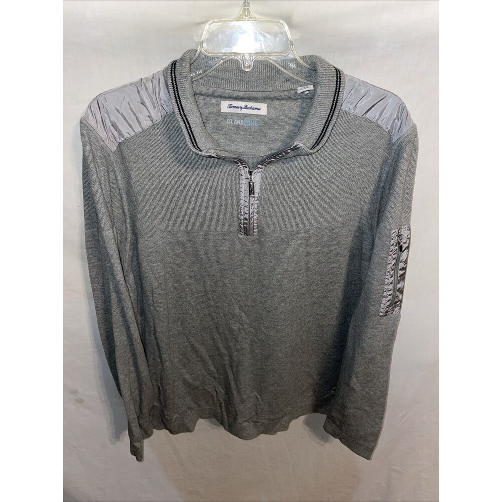 Tommy Bahama Island Zone Men’s Athleisure Shirt Size XL Gray Outdoors Activewear